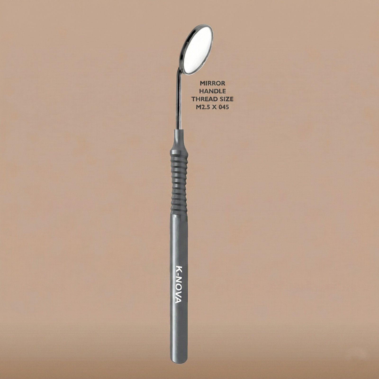 K-NOVA Slender Curved Round Mouth Mirror Handle (M2.5 x 0.45 Thread)